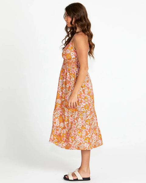 SASS (BN) "Eleanor waisted" 70s floral midi dress! 12