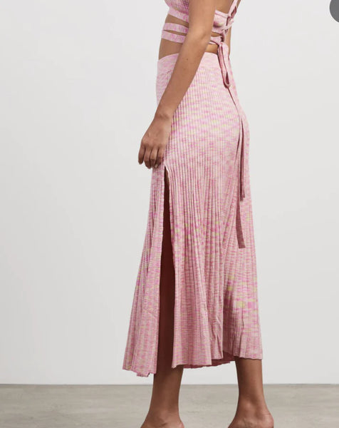 HANSEN & GRETEL - Corbin rib knit skirt - Electric pink! 12