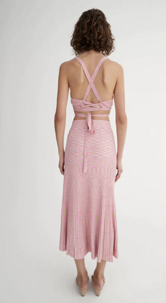 HANSEN & GRETEL - Corbin rib knit skirt - Electric pink! 12