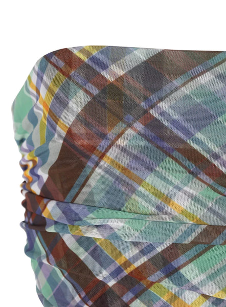 RUBY - Basil plaid mesh dress! 12