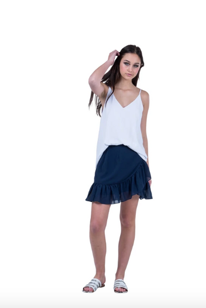 PRETTY BASIC - Brittney navy skirt! 8-10