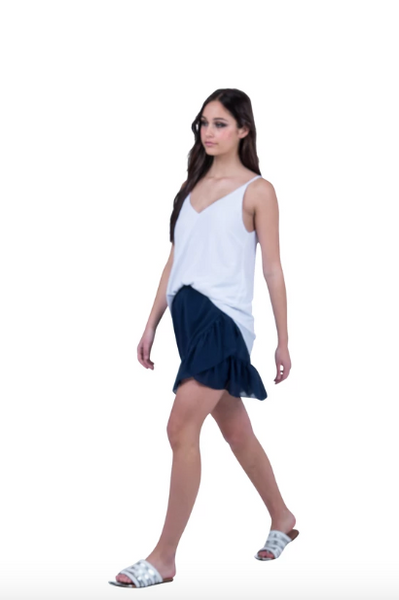 PRETTY BASIC - Brittney navy skirt! 8-10