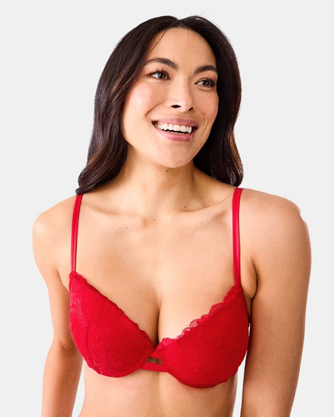 ANKO (BN) Red lace push up bra! 16B