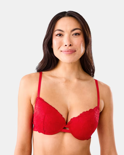 ANKO (BN) Red lace push up bra! 16B