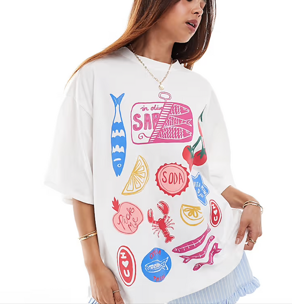 ASOS (LN) Foodie print tee! 8-12