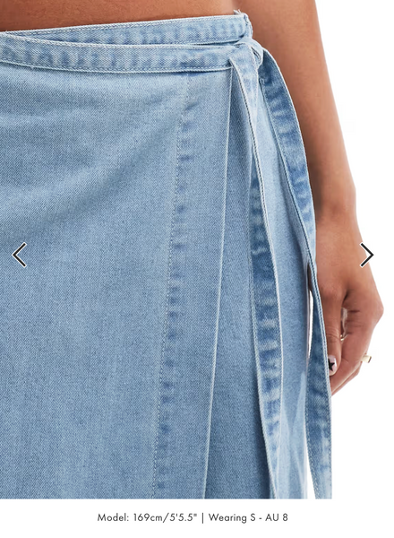 VERO MODA - Denim wrap maxi skirt! 12