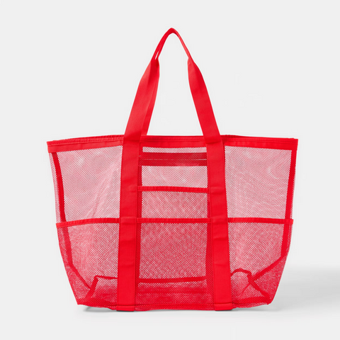ANKO (LN) Mesh beach tote bag - Red!