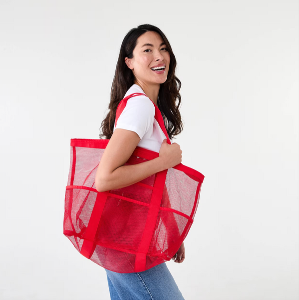 ANKO (LN) Mesh beach tote bag - Red!