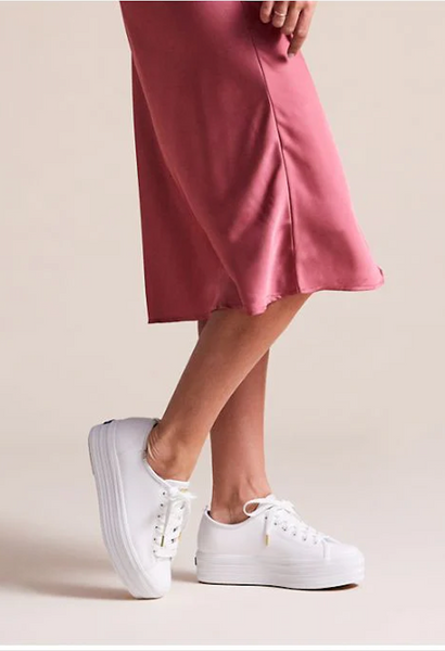 KEDS (BN) Triple up leather platform sneakers! 40