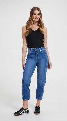 JUST JEANS "Amaze high rise slim barrel leg jeans! 14