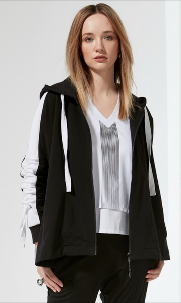 DESIGN NATION - Sierra hooded ruched sleeve jacket! 18