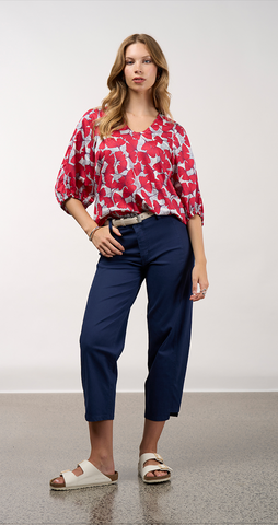 MADLY SWEETLY (LN) Take flight top - Poppy print! 14