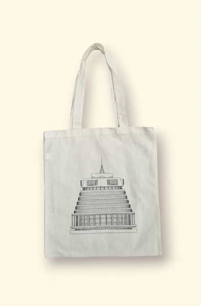(LN) Beehive print tote bag - organic cotton!