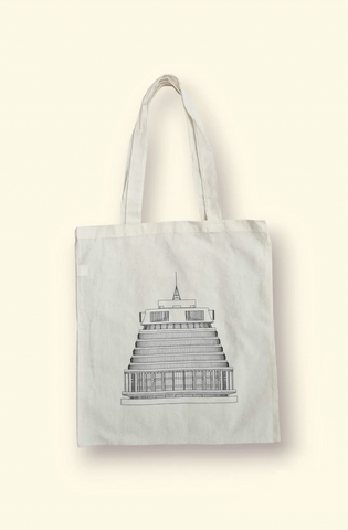 (LN) Beehive print tote bag - organic cotton!