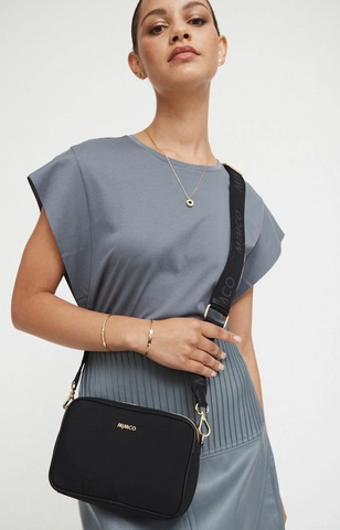 MIMCO - Flight camera crossbody bag - Black/gold!