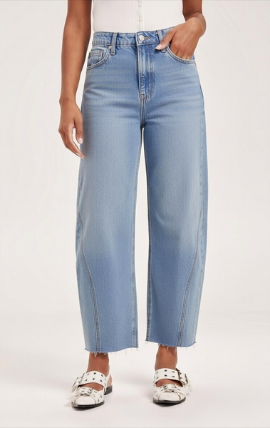 JUST JEANS - High rise barrel leg jean! 14-16