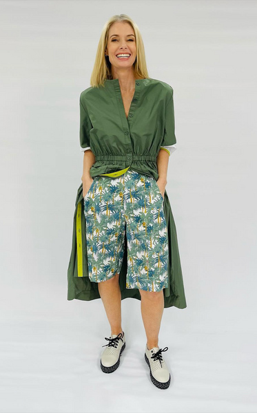 BOUNCE - Banana & coconut tree print short! 10-12