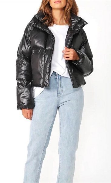 MOOCHI (LN) Facet puffer jacket - Black gloss! 14