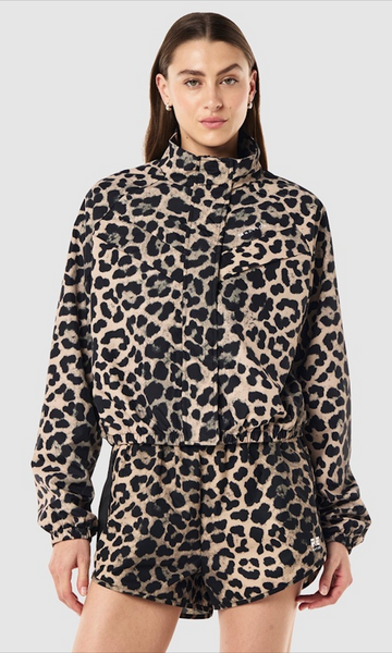 P.E NATION (LN) Shield Crop leopard jacket! 10-12
