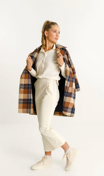 THING THING - Brown check coat! 12