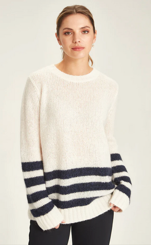 SILLS (LN) Aspen Mohair + wool stripe sweater! 14
