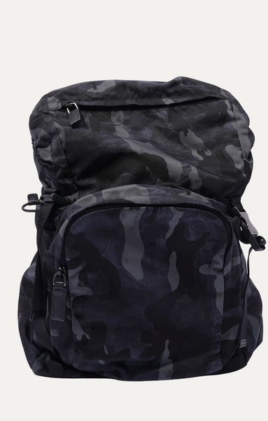 PRADA "Tessuto camouflage" navy backpack!
