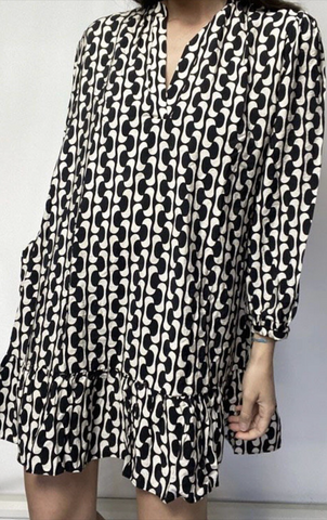 ZARA - Geo print L/S mini dress! 14