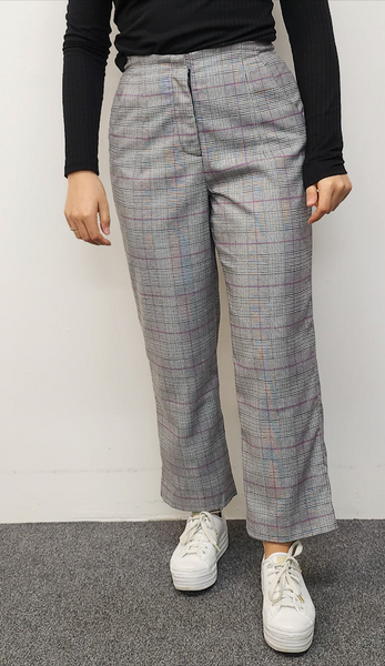 OH3 (BN) "Pink check" straight leg high waist trousers! 14