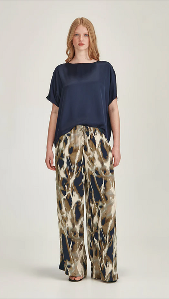 CAROLINE SILLS (BN) NZ "Caria" Amore print wide leg pant! 12