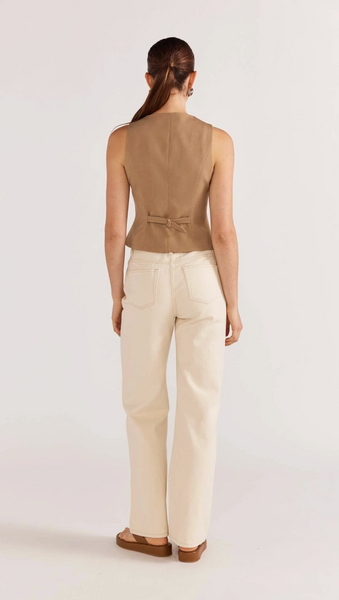 STAPLE THE LABEL - Baxter straight leg jeans - Ecru! 14
