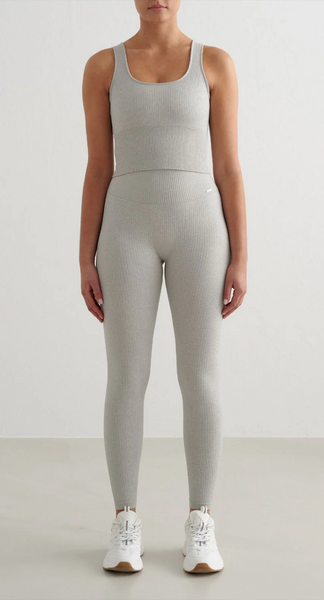 AIMN (BN) "Light grey melange ribbed seamless" tights! 10
