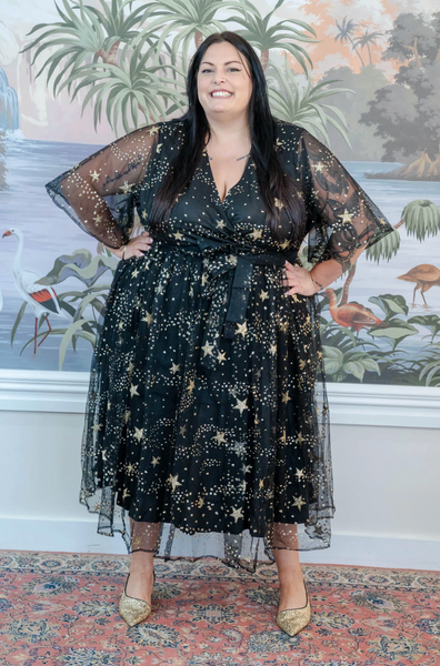 FRIDAY FLAMINGO (BN) "Aurora" glitter star dress! 14
