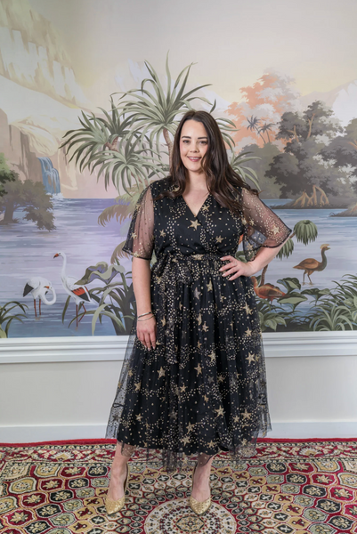 FRIDAY FLAMINGO (BN) "Aurora" glitter star dress! 14