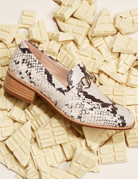 MI PIACI - Spencer leather loafer - snakeskin! 38