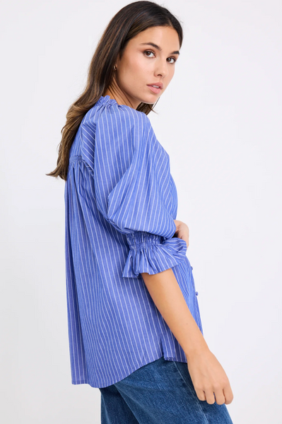IVY + JACK "Noetic" blue stripe blouse! 12