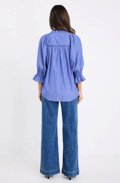 IVY + JACK "Noetic" blue stripe blouse! 12