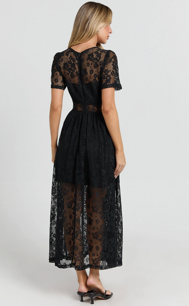 SHOWPO - Lace mesh Leoni midi dress! 10