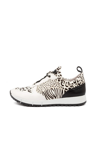 TOP END (LN) "Joya" pony fur leather sneakers! 9