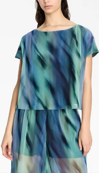 ARMANI EXCHANGE (LN) Northern lights pleat top! 10-12