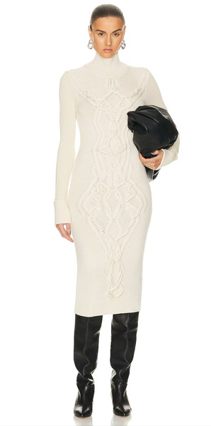 ISABEL MARANT (LN) "Adrienne" merino cable knit dress! 10