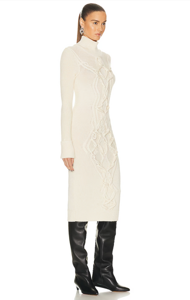 ISABEL MARANT (LN) "Adrienne" merino cable knit dress! 10