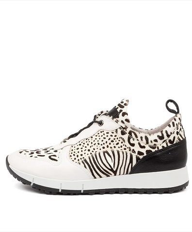 TOP END (LN) "Joya" pony fur leather sneakers! 9