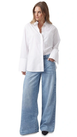 DECJUBA (LN) Alice cotton shirt - White! 10-12