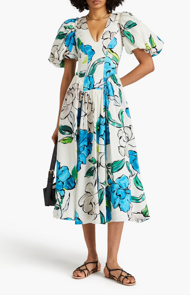AJE (BN) "Pedestal corsetted" Camelia midi dress! 12-14