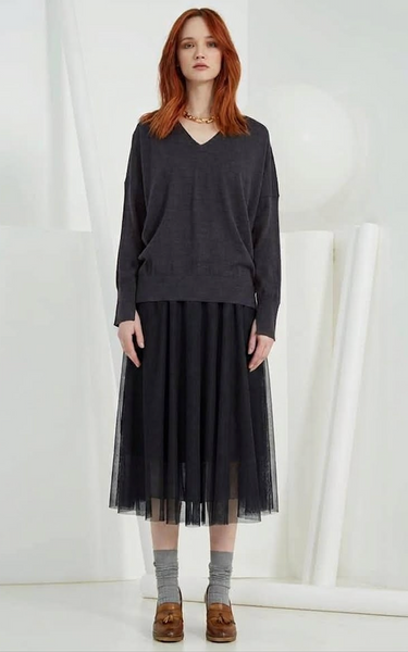 SILLS - Layered tulle ballet midi skirt! 10