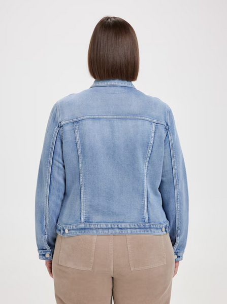 JUST JEANS - Curve amaze knit denim trucker jacket! 18