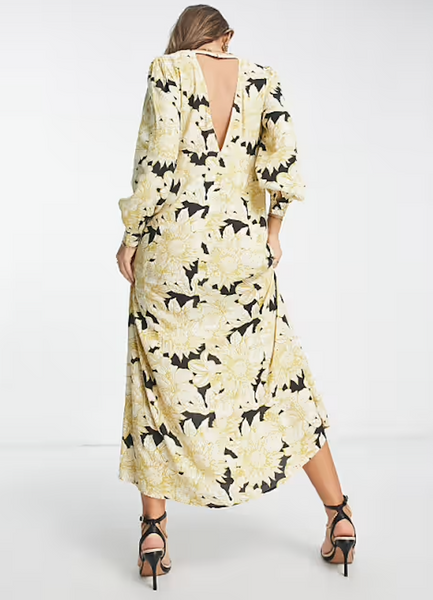 AWARE by Vero Moda (LN) Yellow floral maxi dress! 14