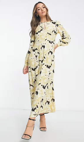 AWARE by Vero Moda (LN) Yellow floral maxi dress! 14