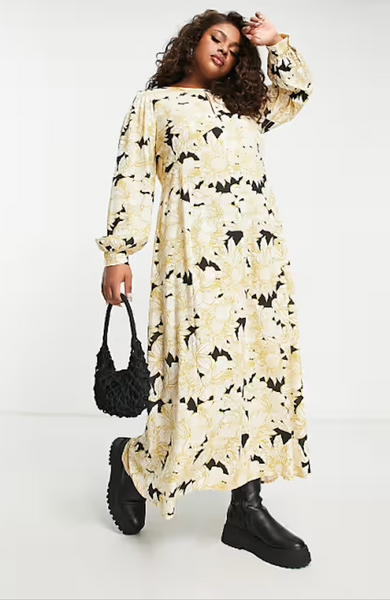 AWARE by Vero Moda (LN) Yellow floral maxi dress! 14