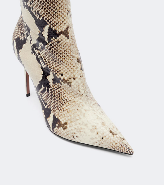 PARIS TEXAS (LN) ITA - Vera snake effect leather boots! 39.5